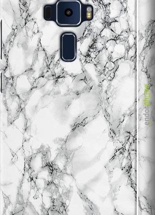 Чехол на asus zenfone 3 ze552kl мрамор белый "4480m-448-8094", надежная защита для мобильных телефонов