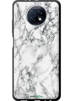 Чехол на xiaomi redmi note 9t мрамор белый "4480b-2261-8094", надежная защита для мобильных телефонов