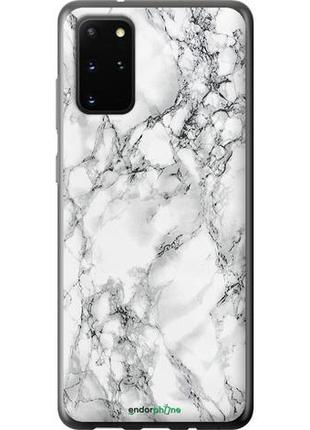 Чехол на samsung galaxy s20 plus мрамор белый "4480u-1822-8094", надежная защита для мобильных телефонов