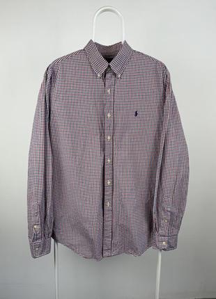 Рубашка в клетку polo ralph lauren
