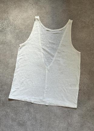 Новая льняная, лен майка h&m