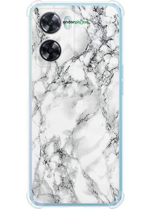 Чехол на oppo a57s мрамор белый "4480sp-2931-8094", надежная защита для мобильных телефонов