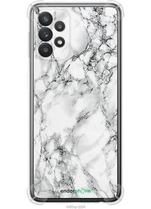 Чехол на samsung galaxy a32 a325f мрамор белый "4480sp-2204-8094", надежная защита для мобильных телефонов
