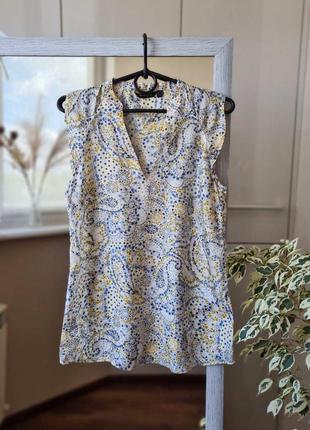 Шовкова блузка топ massimo dutti
