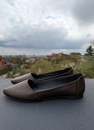 Балетки 44 р шкіра