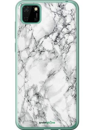 Чохол на huawei y5p мармур білий "4480u-1936-8094", надійний захист для мобільних телефонів