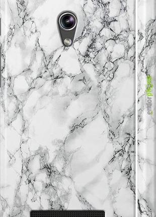 Чехол на asus zenfone 5 мрамор белый "4480m-81-8094", надежная защита для мобильных телефонов