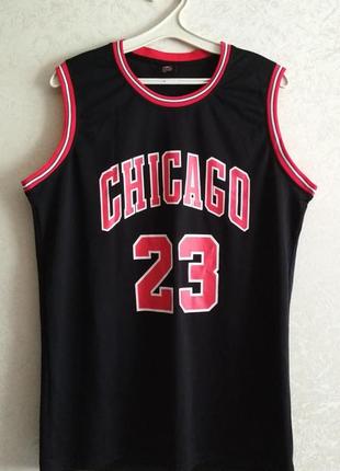 Мужская баскетбольная майка nba chicago bulls michael denim jordan №23 (m-l) оригинал