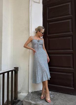 Жіноча квіткова сукня сарафан