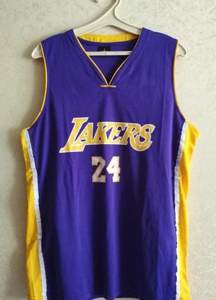 Мужская баскетбольная майка nba los angeles lakers kobe bryant №24 (m-l) оригинал