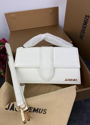 Сумка кросс боди premium 1;1 высочайшее качество jacquemus white1 фото