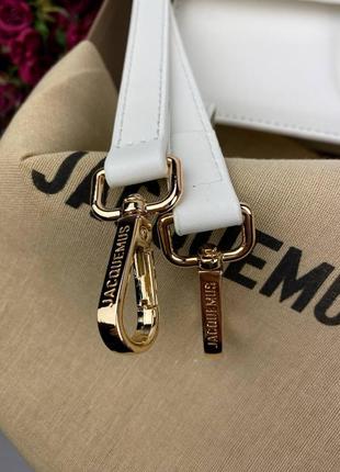 Сумка кросс боди premium 1;1 высочайшее качество jacquemus white5 фото