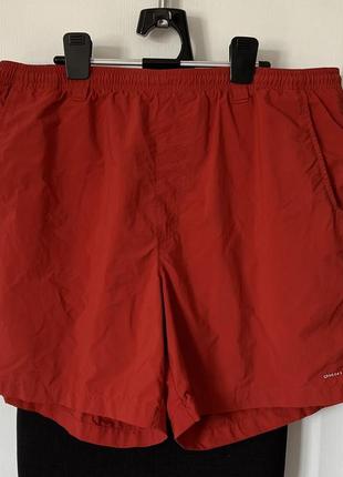 Шорти columbia omni-shade performance fishing gear червоні трекінгові туристичні аутдор outdoor горпкор gorpcore