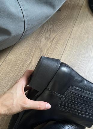 Мужские ковбойские байкерские ботильоны натуральная кожа zign