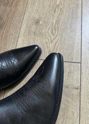 Мужские ковбойские байкерские ботильоны натуральная кожа zign