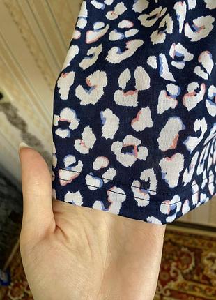 Легкое летнее платье, синяя с белым туника, платье