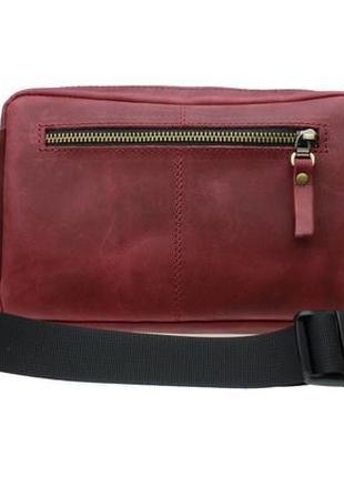 Сумка бананка на пояс марсала