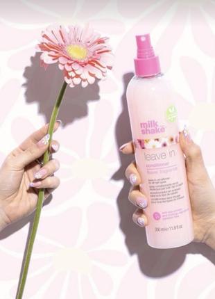 Несмываемый кондиционер для увлажнения волос milk shake flower fragrance leave in conditioner