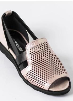 Летние туфли с перфорацией evromoda