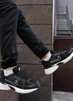 Кроссовки basketball nike v2k runtek black white6 фото