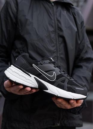 Кроссовки basketball nike v2k runtek black white2 фото
