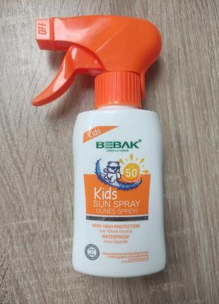 Сонцезахисний спрей крем дитячий турція bebak