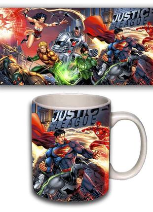 Чашка белая супергерои марвел (z0657)