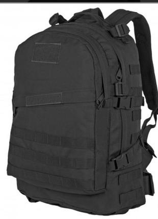 Рюкзак тактический на 40л штурмовой туристический с системой molle черный большой
