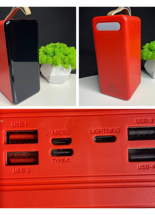 Суперпотужний повербанк швидка зарядка power bank 80000mah1 фото