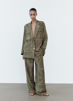 Zara стильний костюм в стилі toteme з віскози