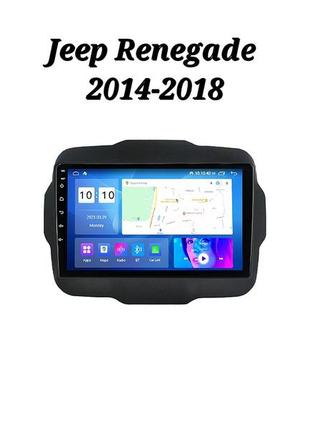 Магнітола android jeep renegade 2014-2018, 1/32, 4 ядра + рамка!