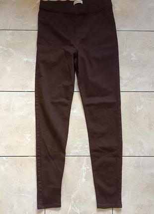 Стрейчевые джеггинсы l m&s цвет темный шоколад