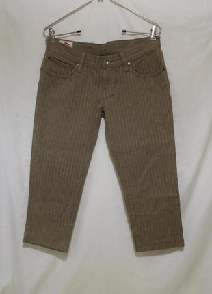 Новые капри джинсовые кофейные w30 'lee cooper'