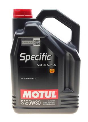 Олива моторна motul specific 504 00 507 00 5w-30 5л