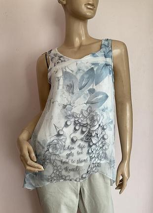 Итальянская бутиковая асимметричная блуза- туника/s/ brend today