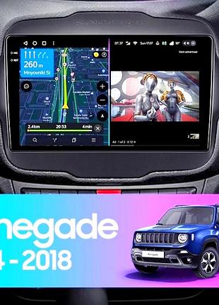 Магнитола 2k android jeep renegade 2014-2018, 8/128, 8 ядер, carplay, слот под сим-карту + рамка!2 фото