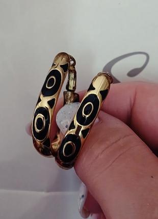 Красивые серьги кольца