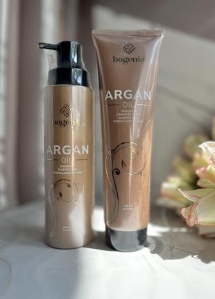Набір 2в1 (шампунь , маска ) для волосся з аргановою олією argan oil bogenia