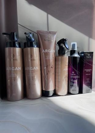 Набір 6в1 для волосся з аргановою олією argan oil bogenia