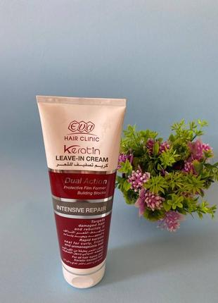 Eva hair clinic e-keratin leave in cream средство для сухих волос 200 мл египет