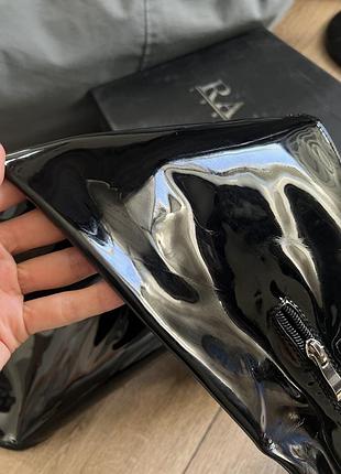 Высокие лаковые ботфорты raid london