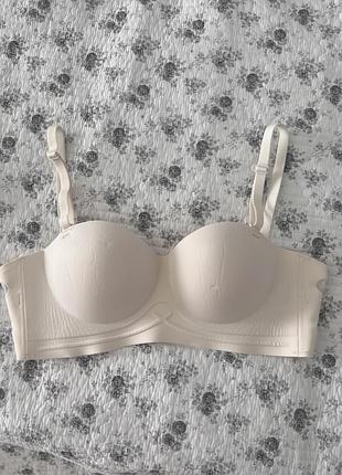 Бесшовный бостгальтер бежевый