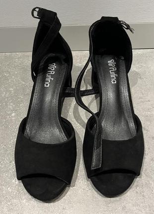Босоножки черные размер 37