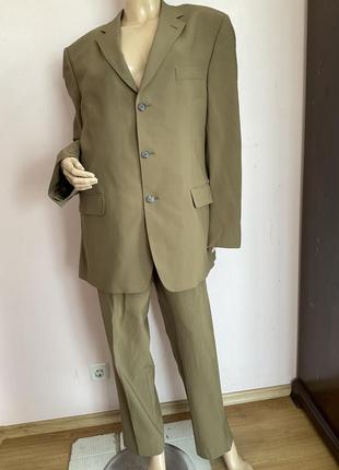 Діловий чоловічий  костюм/ xxl/ brend don gil вовна 95%