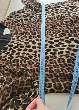 Плаття ярусне леопардове в підлогу довге максі міді анімал принт тигрове