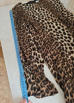 Плаття ярусне леопардове в підлогу довге максі міді анімал принт тигрове