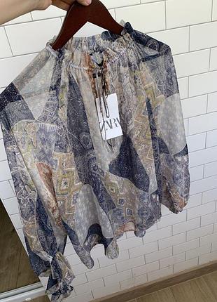 Нова блуза zara шифонова