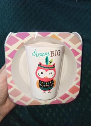 Класний набір дитячого посуду 4в1