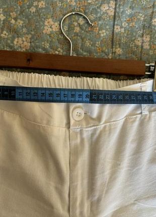 Літні білі х/б брюки-джинси полегшені розмір м-л5 фото