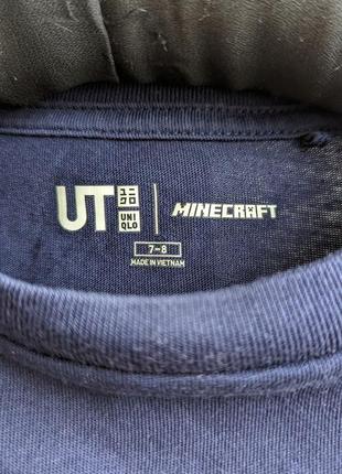 Футболка minecraft від uniqlo  7-8років3 фото